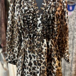 HeartSoul Leopard Print Blouse